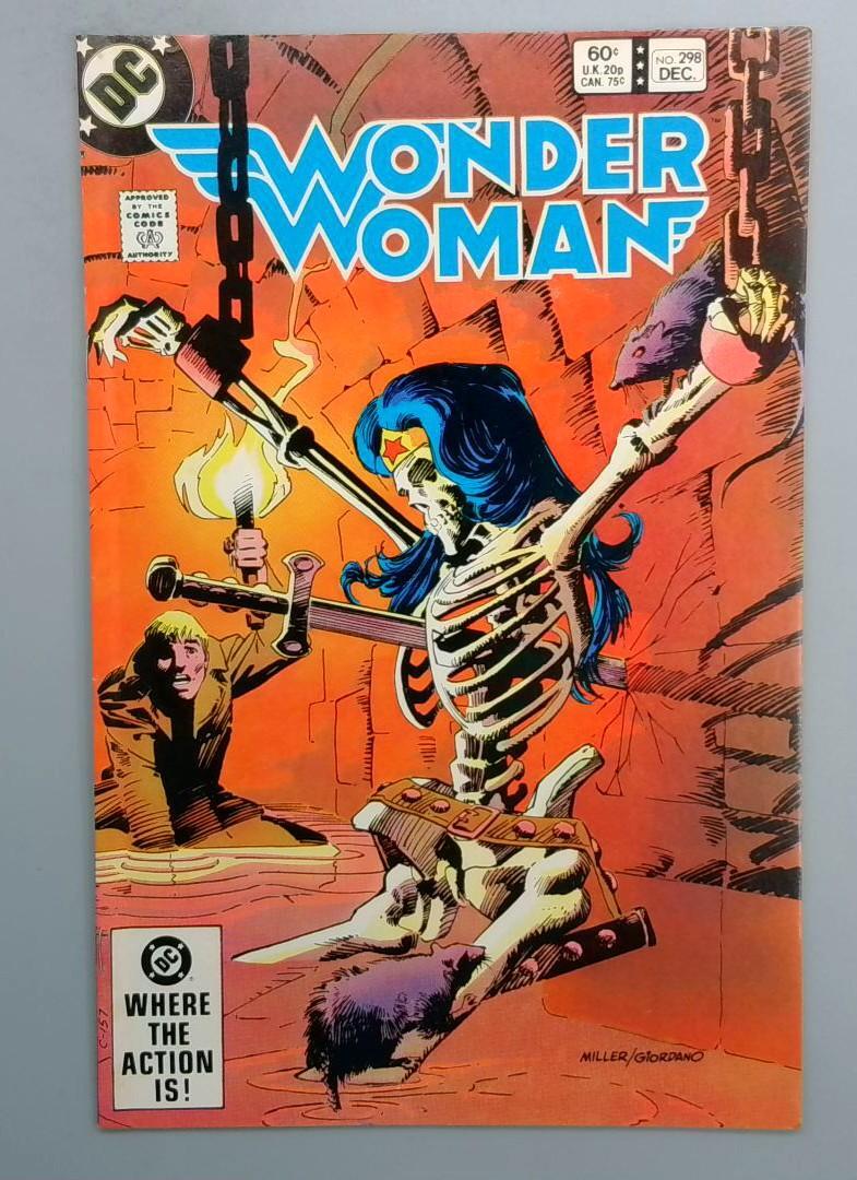 Wonder Woman #298, VF/NM Frank Miller Cover DC, 1982 JR1
