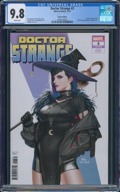 Doctor Strange 3 CGC 9.8 Inhyuk Lee AAPI Heritage Month Witch 2023 Halloween