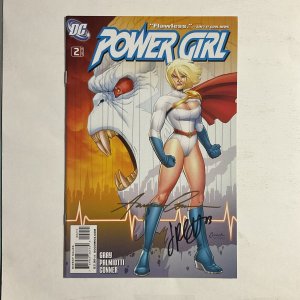 Power Girl 2 2009 Signed by Amanda Conner & Jimmy Palmiotti DC Comics Nm