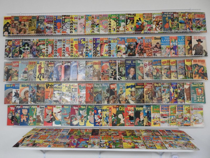 Huge Lot 200+ Silver/Bronze Comics W/ Archie, Tom & Jerry, Richie Rich See Desc.