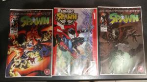 SPAWN #1~DIRECTOR'S CUT~SET~VARIANT A,B,C~TODD MCFARLANE ART~NEW MOVIE COMING