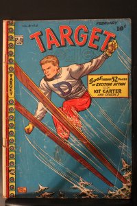 Target Comics #90 (1948) Affordable-Grade VG+ Ski Jumping Cover Golden-Age Wow!