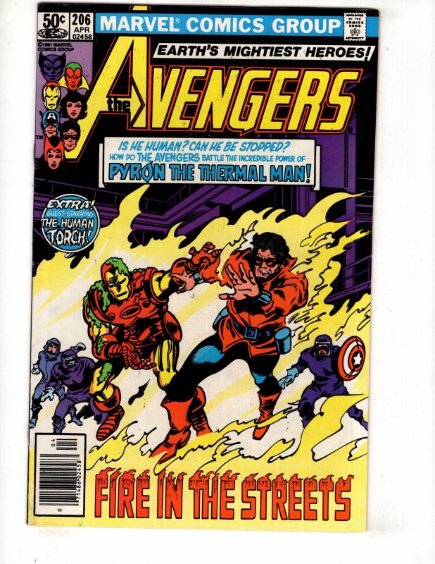 The Avengers #206 Newsstand Edition (1981)    / ID#708