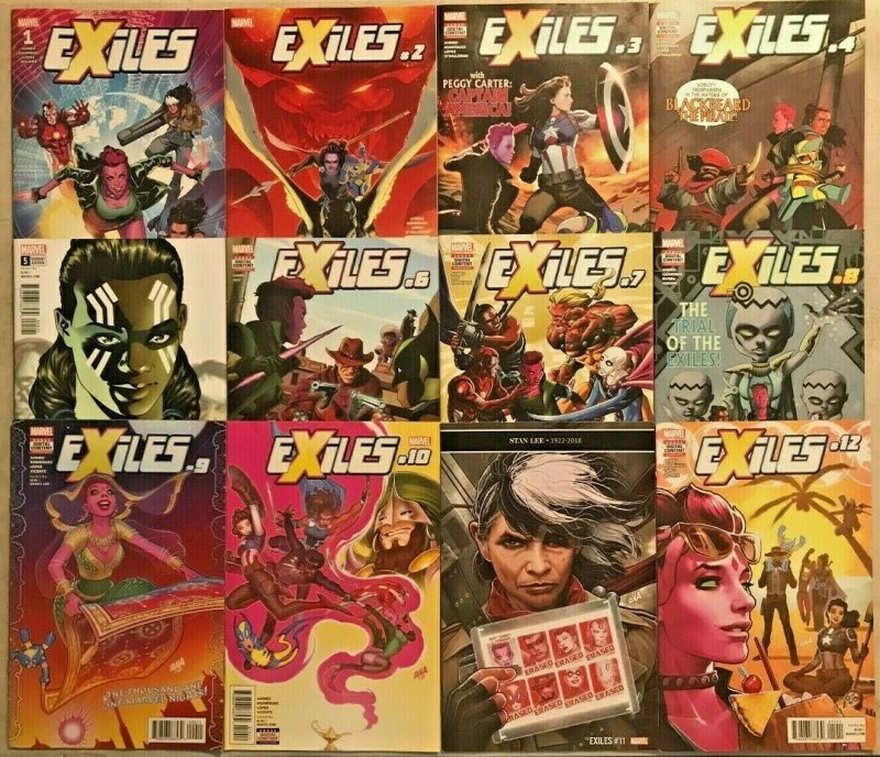 EXILES#1-12 VF/NM LOT 2018 MARVEL COMICS