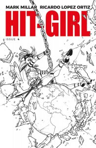 Hit-Girl #4 Cover B Black & White Variant Comic Book 2018 - Image