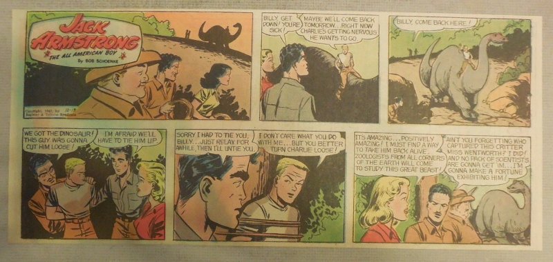 Jack Armstrong The All American Boy by Bob Schoenke 12/18/1949 Third Size Page !