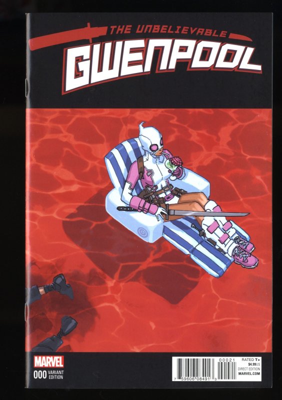 Unbelievable Gwenpool #0 VF/NM 9.0 Bachalo Variant 1:25 Retailer Incentive