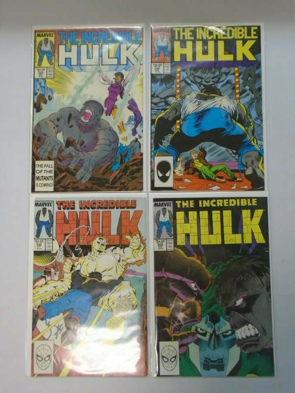 Incredible Hulk comic lot 28 different from #300-350 avg 8.0 VF (1984-88) 