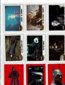 Mix Of 41 Batman Trading Cards/ Stickers Joker Jack Nicholson & Keaton 1989 J146