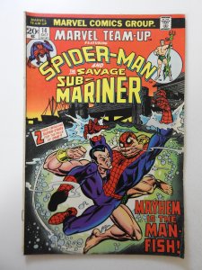 Marvel Team-Up #14 (1973) VG Condition! Moisture stain
