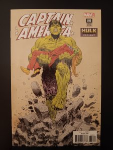 Captain America #698 VF+ Hulk Variant Cover (2018)