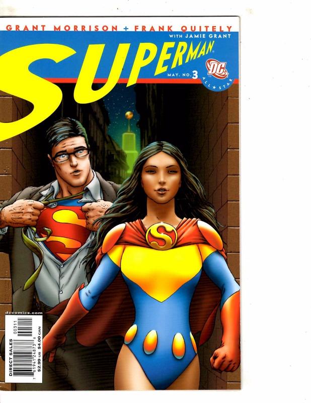 Lot Of 9 DC Comic Books All Star Superman 1 2 3 4 5 + Titans # 20 21 22 23 RC9