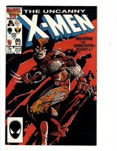 Uncanny X-Men # 212 NM- Marvel Comic Book Rogue Wolverine Storm Beast Angel J510