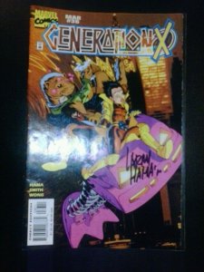 generation x 36 artist signed larry hama coa marvel comics xmen x-men comic book