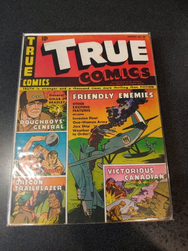 ​TRUE COMICS #38 GOLDEN AGE CLASSIC VG+/F