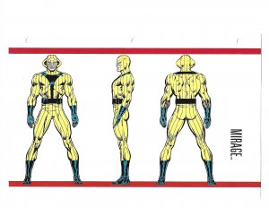 Official Handbook of the Marvel Universe Sheet- Mirage