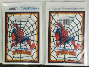 Vintage Spider Man Gift Bags Comic Toy Lot of 2 16 bags 1990 NM