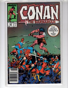 Conan the Barbarian #207 Newsstand Edition (1988)  - [NSC•ECA7]