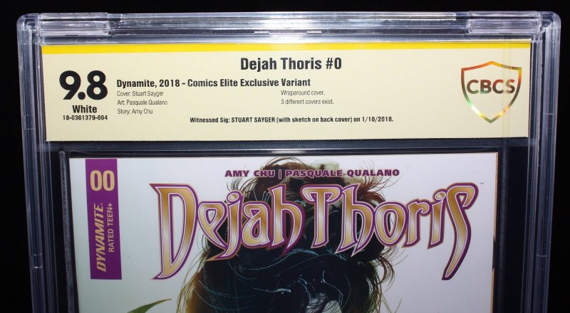 Dejah Thoris #0 CBCS (9.8) Signed/Sketch by Stuart Sayger - 2018