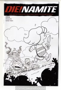 DIE!NAMITE (2020 DYNAMITE) #4 VARIANT 1:7 PEANUTS HOMAGE LINE ART FOC NM G27955