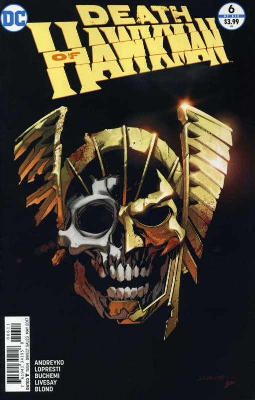 Death of Hawkman, The #6 VF ; DC | Last Issue