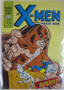 MARVEL 1982 BRITISH DIGEST: X-MEN #26 - b&w reprint, featuring the Juggernaut!