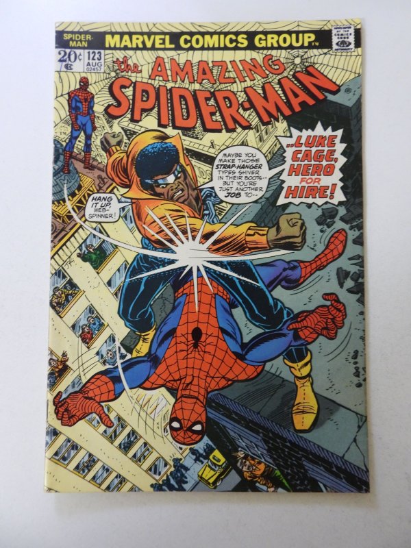 The Amazing Spider-Man #123 (1973) FN condition ink front cover