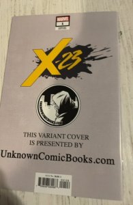 X-23 #1 (2018) Padilla trade virgin variant