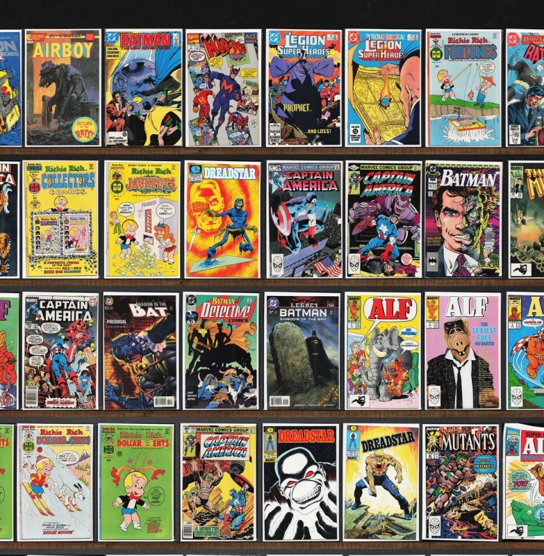 Huge Lot 150+ Comics with Detective Comics, Airboy, The New Mutants & More!
