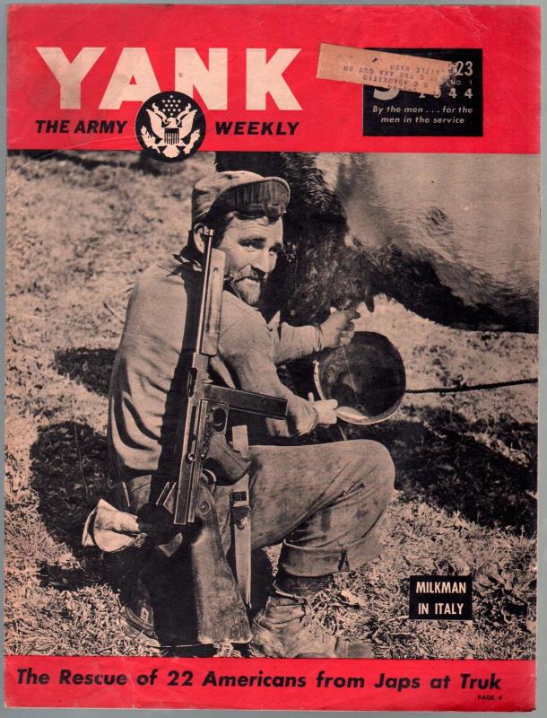 Yank 6/23//1944-Army Weekly-Sad Sack-Peggy Corday-Merrick's Marauders-VG