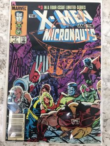 The X-Men and The Micronauts #1, 2,3 (1984) Three book lot!