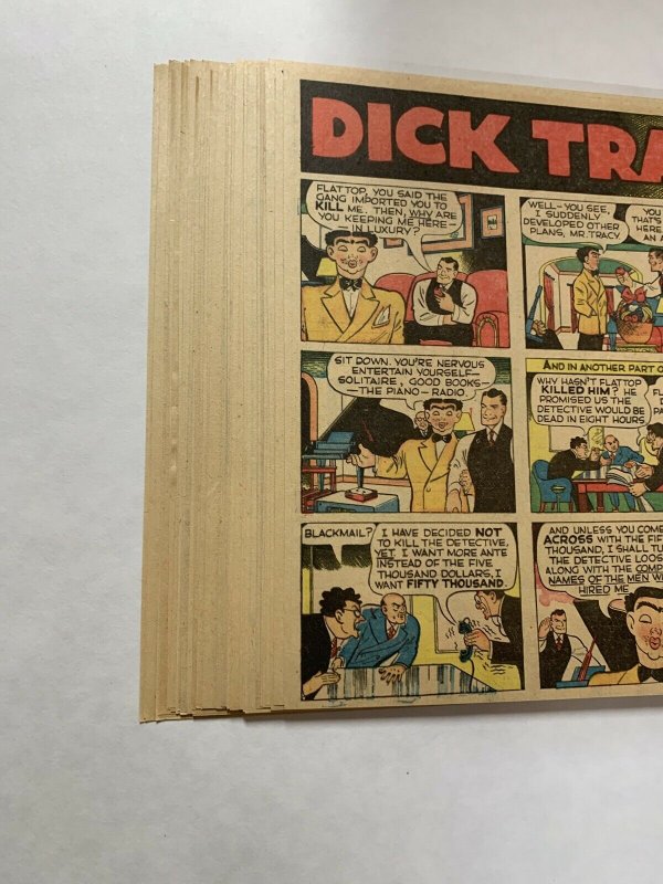 Dick Tracy Newspaper Comics Sundays 1944 Complete Year Great Shape 52 Total