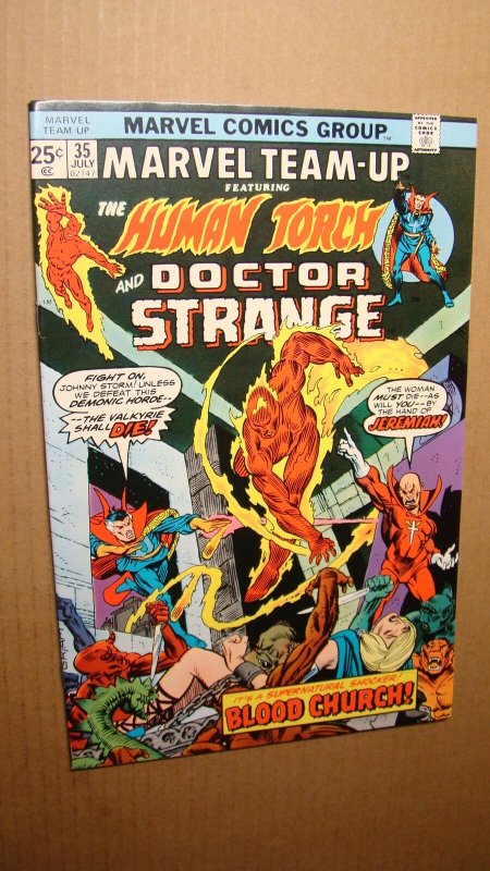 MARVEL TEAM-UP 35 *NM- 9.2* DOCTOR STRANGE VS BLOOD CHURCH 1976 BILL MANTLO 