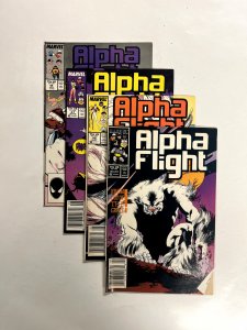 4 Alpha Flight Marvel Comics #45 46 47 48 Hulk Avengers Iron-Man Thor 84 JS3