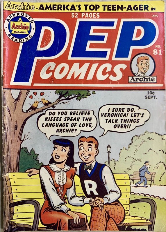 PEP COMICS #81 (1950) GOLDEN AGE ARCHIE BEAUTY | VERONICA ON COVER