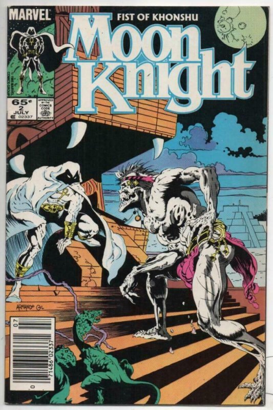 MOON KNIGHT Fist of Khonshu #2 VF Deadly 1985  Marvel