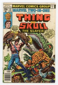 Marvel Two-in-One #35 Marv Wolfman Ernie Chan Thing Skull the Slayer GD+