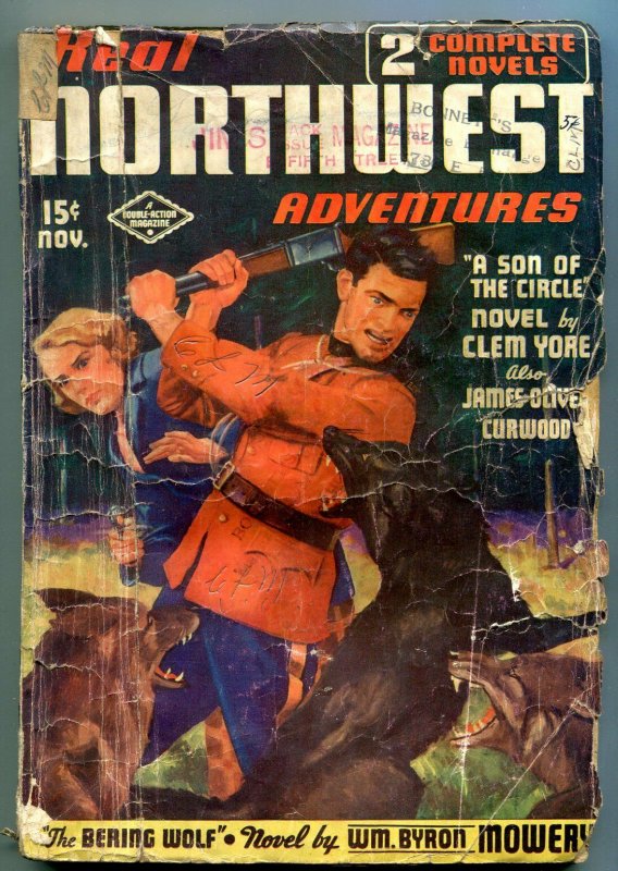 Real Northwest Adventures Pulp November 1936- James Oliver Curwood RCMP