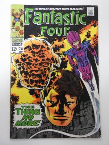 Fantastic Four #78 (1968) VG Condition cover detached top staple