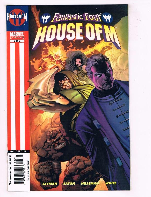 Fantastic Four House Of M Complete Marvel Comics Limited Series # 1 2 3 J53