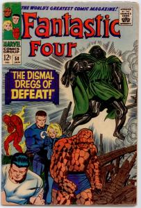 Fantastic Four #58 VG+ 4.5 Dr. Doom steals the Silver Surfer's powers