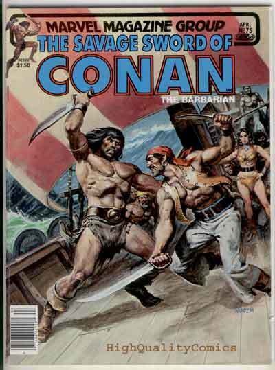 SAVAGE SWORD of CONAN #75,  FN+, Chiodo, Pirates, Alcala, Robert E Howard