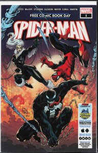 Free Comic Book Day 2020 (Spider-Man/Venom) Midtown Comics Cover (2020) Black...