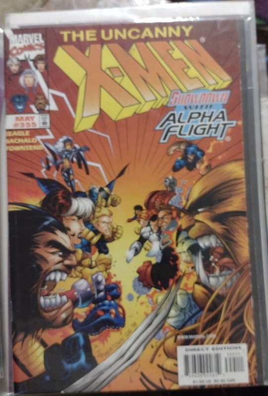 UNCANNY X-MEN #355  1998 MARVEL DISNEY   showdown with alpha flight