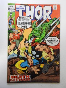 Thor #178 (1970) VG+ Condition moisture stains bc