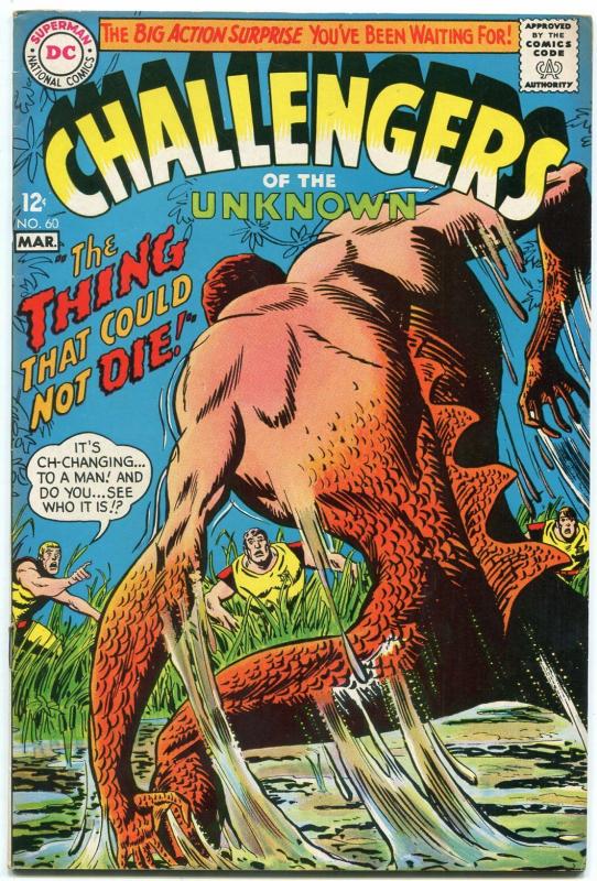 Challengers Of The Unknown #60 1968- DC Silver Age VF