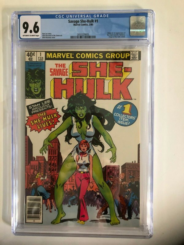 SHE-HULK [THE SAVAGE] CGC 9.6 OW/W MARVEL 1980 / NEWSSTAND / NEW CASE