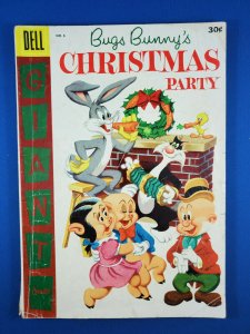 DELL GIANT BUGS BUNNY CHRISTMAS PARTY 6 VG 1955