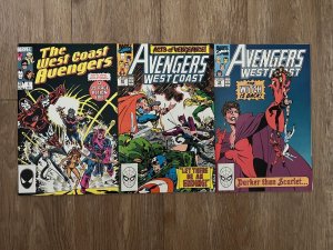 West Coast Avengers #1 55 56 Marvel 1985 1990 NM- 9.2
