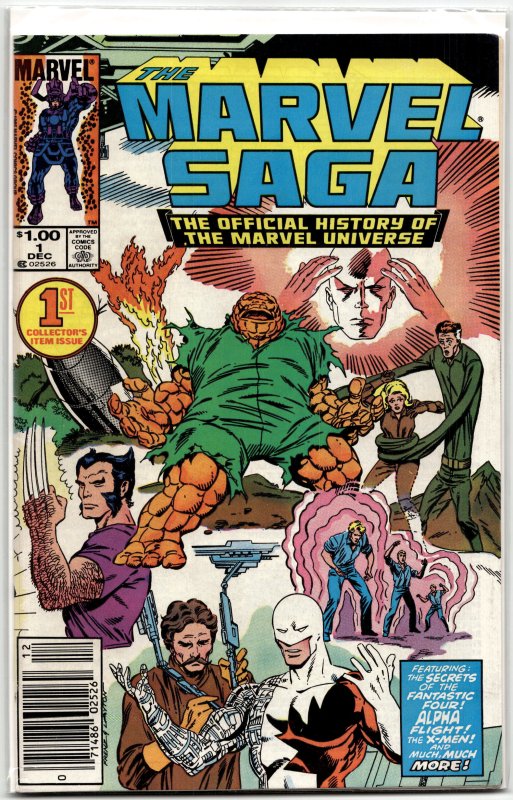 The Marvel Saga The Official History of the Marvel Universe #1 (1985) Marvel ...